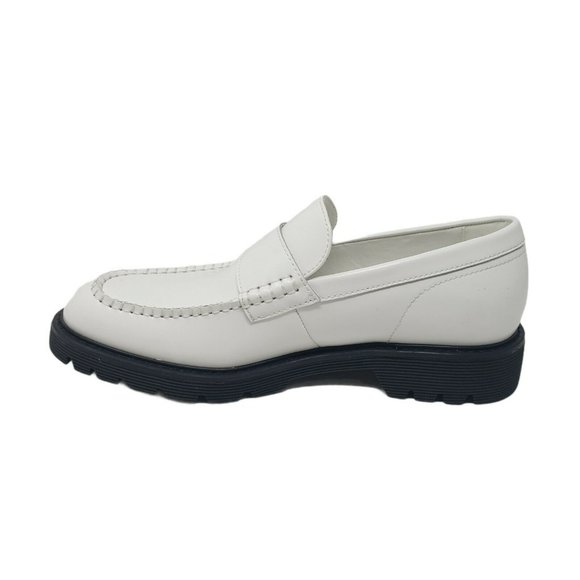 Calvin Klein Fletcher Leather Loafer White 7.5 NEW - Picture 3 of 11